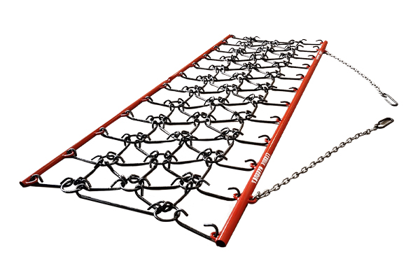 The ultimate small seed Chain Harrow which has been designed to eliminate excessive wear.